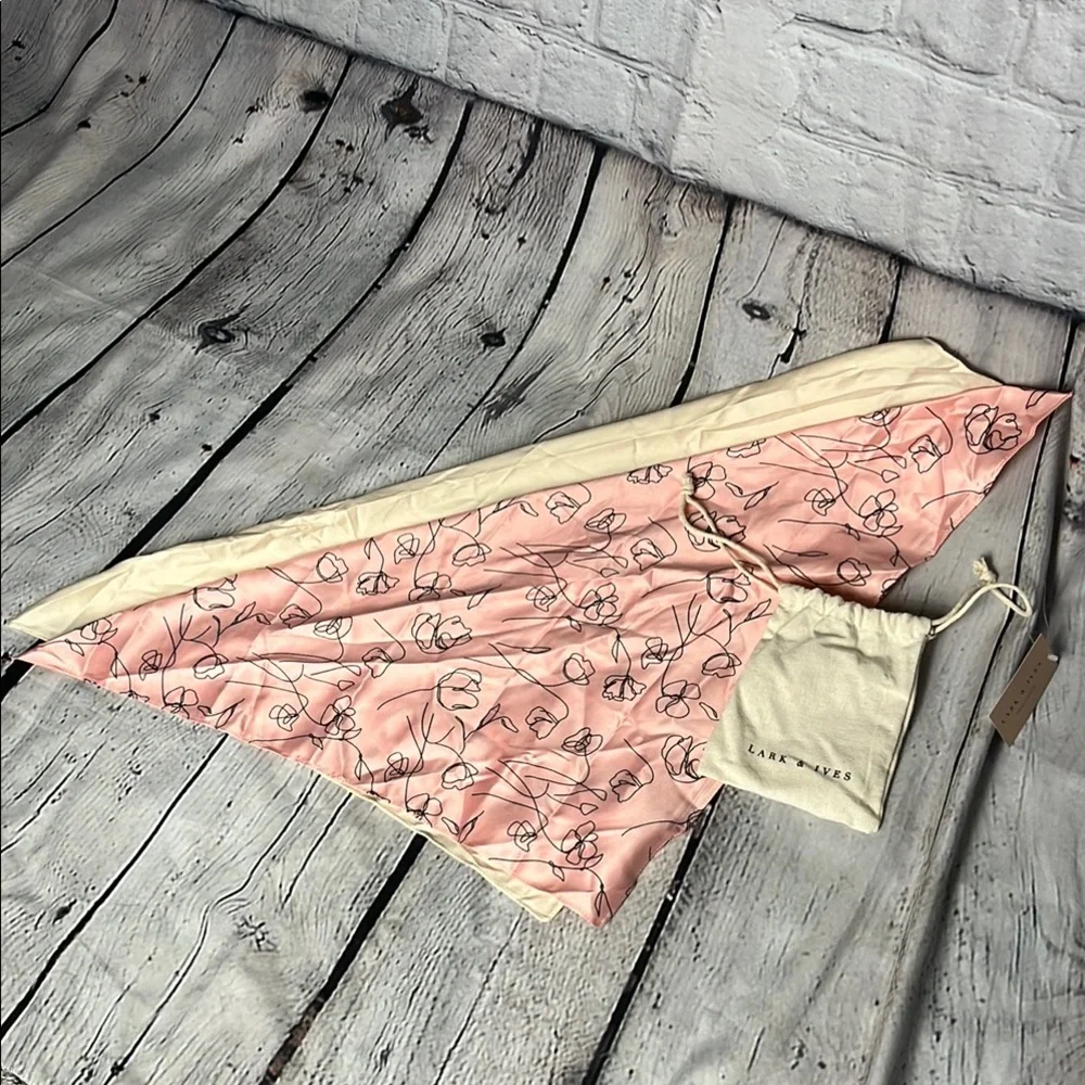 Floral Pink and Cream Scarf